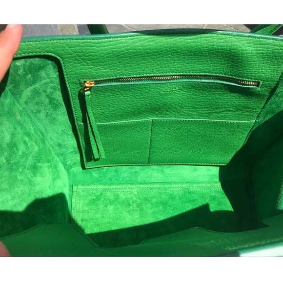 Authentic Green Celine Phantom Tote 100% Calfskin - Picture 5 of 8